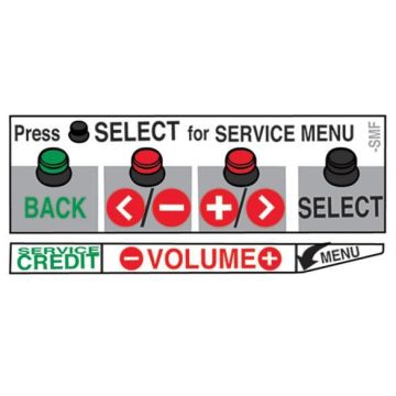 Stern 4-Button Service Assembly Bracket Decal